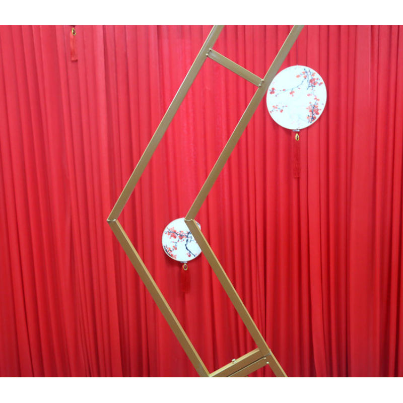 Hexagon Metal Garden Flower Wedding Arch for rental wedding stage decoration