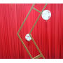 Hexagon Metal Garden Flower Wedding Arch for rental wedding stage decoration