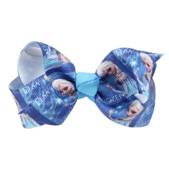 Elsa princess baby kids scrunchies with bows hair clips for girls hair accessories
