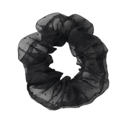 2020 Trendy INS Popular Women Polka Dot Organza Hair Scrunchies For Girls