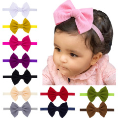 2020 Latest design fabric velvet big bow knot baby girl's hair band for kids hair accessories 2020 Latest design fabric velvet big bow knot baby girl's hair band for kids hair accessories