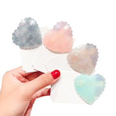 summer hot sale love flower acrylic hair clips for women hair accessories