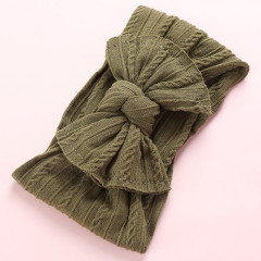 Hot Sale Toddler Girl Nylon Elastics Super Soft Wide Hair Bows baby headbands for Infant