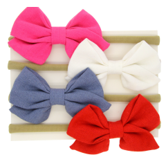 2020 Hot sale promotional handmade bow knot hair band headband for baby girl hair accessories