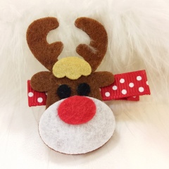 New Christmas kids hair accessories creation france easy hair clip for merry christmas