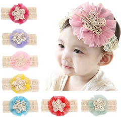 Kids Lace Headbands Newborn Infant Toddler Knotted Baby Girl Hair Accessories