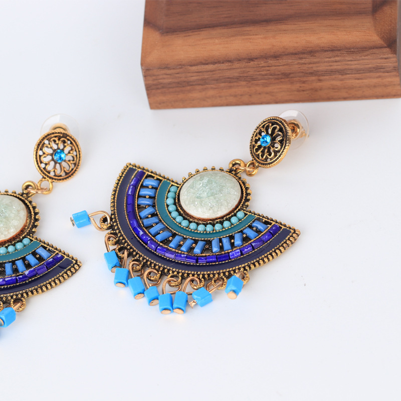 2019 latest design sector tassel alloy eardrop dangler bohemian earrings women 2019 latest design sector tassel alloy eardrop dangler bohemian earrings women