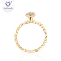 Luxury custom heart shape 14k 18k pure gold engagement moissanite tail ring Luxury custom heart shape 14k 18k pure gold engagement moissanite tail ring