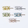 Hot sell hair grip flash drill adult simple letter hairpin clip making accessories Hot sell hair grip flash drill adult simple letter hairpin clip making accessories