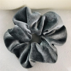 Custom wholesale soft wristband elastic traceless velvet hair ties