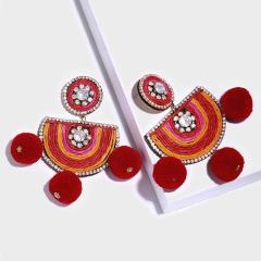 amazon ins Customized fashion trendy lady women girls indian african colorful  Vintage Ethic boho jewelry earring