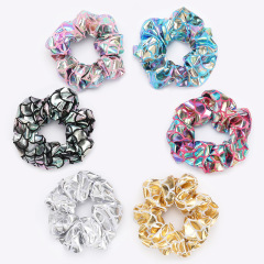 Creative fashion ins style personality scale pattern shiny elastic scrunchy hair ties