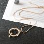 Handmade Customized  Cursive Font Name plate Pendant choker alloy 26 initial letter name necklace personalised