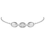 Charming sterling silver jewelry wave and shell anklets foot jewelry chain set for women