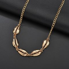 Cool jewelry for couples women chain shell design pendant metal necklace