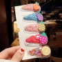 New fashion fruit shape creation france cute pvc hair clip set in hair pieces