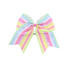 Children's wholesale oversized kids hair accessories set bow hair ring elastic hair ties with bow