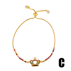 2020 Fashion new zircon shine colorful crystal bracelets for women jewelry