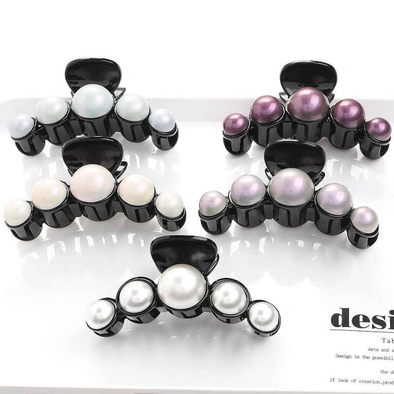 amazon Korean women girls hair accessories plastic acrylic big pearl hair claw amazon Korean women girls hair accessories plastic acrylic big pearl hair claw