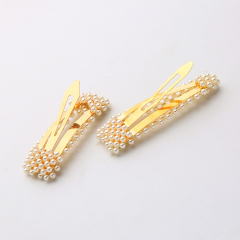 2020 hot sale fashion unique kids girl hair accessories pearl barrettes for woman
