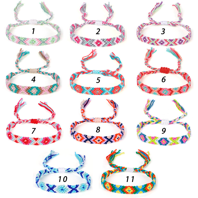 New Arrival Women Colorful Handmade Woven Adjustable Friendship Bracelets New Arrival Women Colorful Handmade Woven Adjustable Friendship Bracelets