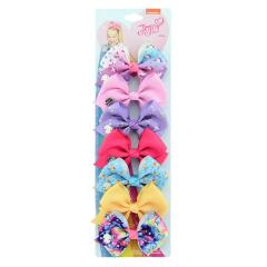Europe and America Hot sale custom hair clip 7pcs jojo siwa bows for girls