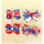 wholesale  American National Flag Children's Bow Hair Clip Hairpin hair accessories