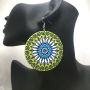 2020 new arrive custom big bohemia round african afro wooden earring for women 2020 new arrive custom big bohemia round african afro wooden earring for women