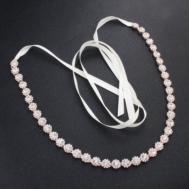 Wholesale Rhinestone Dress Bridal Ribbon Accessories Luxury Wedding Waist Belt Wholesale Rhinestone Dress Bridal Ribbon Accessories Luxury Wedding Waist Belt