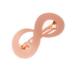 2020 amazon ins fancy Metal Alloy Large Hollow Smooth Surface 8-shaped Ladies Alligator Hair Clip pins Matte for women girls