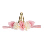 Unicorn hair accessories 3d flower lace crown glitter bling headbands