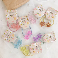 wholesale summer carton animal fruit baby girls elastic kids hair ties