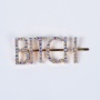 Korean hair grip pearl rhinestone hairpin colored letter hairpin with custom words Korean hair grip pearl rhinestone hairpin colored letter hairpin with custom words