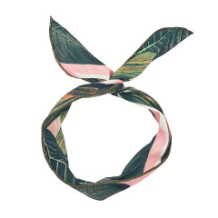 2020 new arrival custom women summer elastic printing banana leaf headbands for young girls