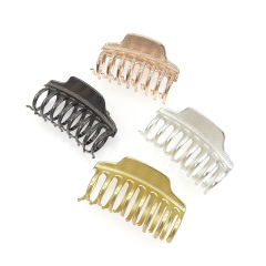 Gold vintage Geometric Shape Hollow plastic women headwear Clamps Hair Claws Gold vintage Geometric Shape Hollow plastic women headwear Clamps Hair Claws