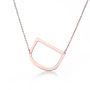 Fashion Stainless Steel large Initial Oversize Letter Alphabet Personalized Charm Necklaces For Women Fashion Stainless Steel large Initial Oversize Letter Alphabet Personalized Charm Necklaces For Women