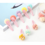 8pcs pink baby girls 3d flower metal hair accessories bb clip hairpin 8pcs pink baby girls 3d flower metal hair accessories bb clip hairpin