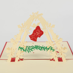 logo size color custom christmas birthday laser cut handmade wedding pop up christmas cards 3d