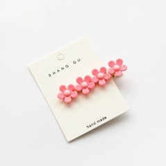 New vintage girl korea hair pin fabric flower women hair accessories clips