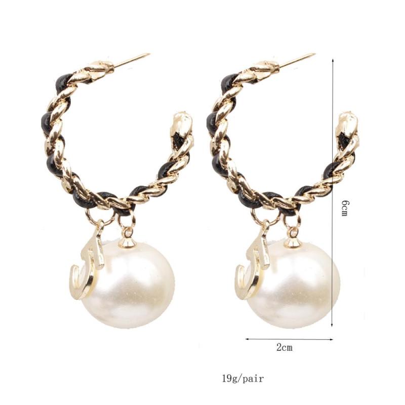 Wholesale hook Plated Metal Women Baroque Twist Pearl Drop Chandelier Earrings Wholesale hook Plated Metal Women Baroque Twist Pearl Drop Chandelier Earrings
