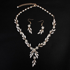 Wholesale Women Party Luxurious Pearl Jewelrt Sets Necklace Earrings Bridal Wedding Jewelry Set Wholesale Women Party Luxurious Pearl Jewelrt Sets Necklace Earrings Bridal Wedding Jewelry Set