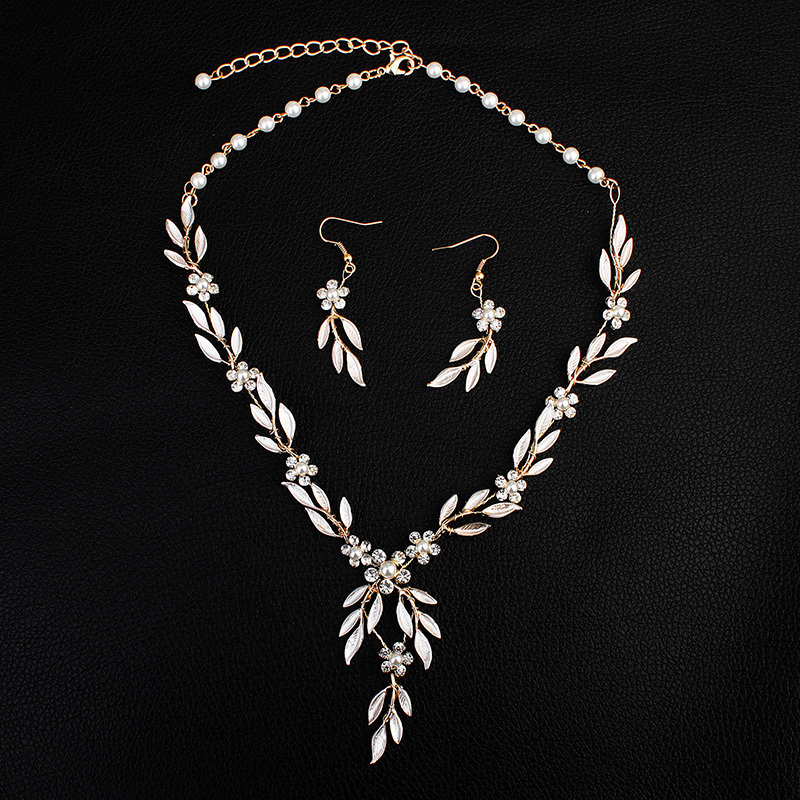 Wholesale Women Party Luxurious Pearl Jewelrt Sets Necklace Earrings Bridal Wedding Jewelry Set Wholesale Women Party Luxurious Pearl Jewelrt Sets Necklace Earrings Bridal Wedding Jewelry Set