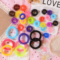 Hair Coil telephone wire hairband elastic hair band for Women Girls
