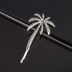 Wholesale custom logo decorative metal conch shell starfish pearl hair snap clip accessories