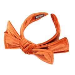2020 new multicolor custom printed hair princess velvet bows with elastic hair headband