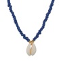 Stylish jewelry for women big shell decorate for african beaded necklace