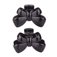 Wholesale custom women accessories plastic bow girls ponytail hair clip claws for daily life