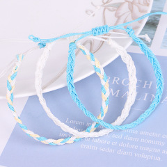 Fashion New Arrival Colorful Handmade Women Twist Braid Woven Adjustable Bracelets
