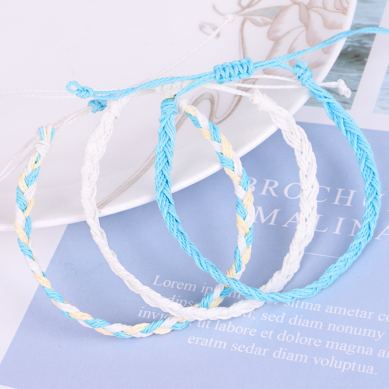 Fashion New Arrival Colorful Handmade Women Twist Braid Woven Adjustable Bracelets Fashion New Arrival Colorful Handmade Women Twist Braid Woven Adjustable Bracelets