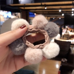 2020 Korean women hair accessories autumn and winter fabric elastic hair tie ball